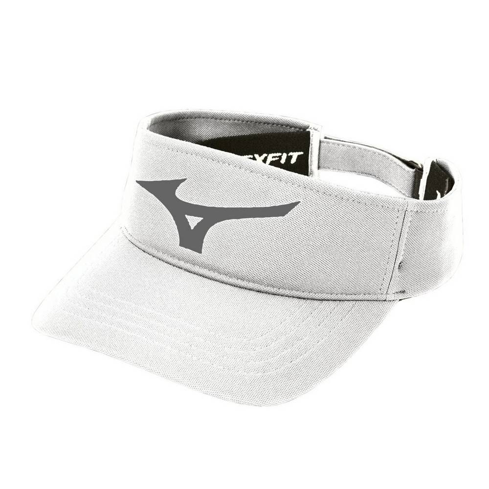 Mizuno Men's Diamond Baseball Visor White/Grey (370275-RFS)